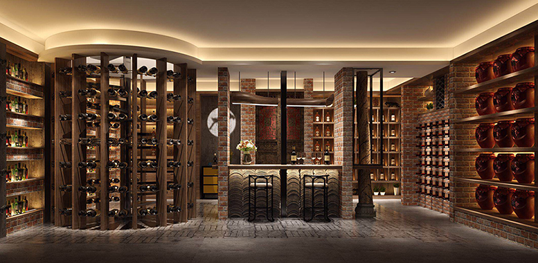 杭州别墅装修中的酒窖设计，爱酒的你不来看看吗？